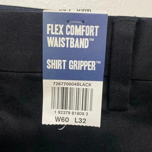 Dockers  signature khaki black pants size w60/L32 big and tall - Picture 4 of 4